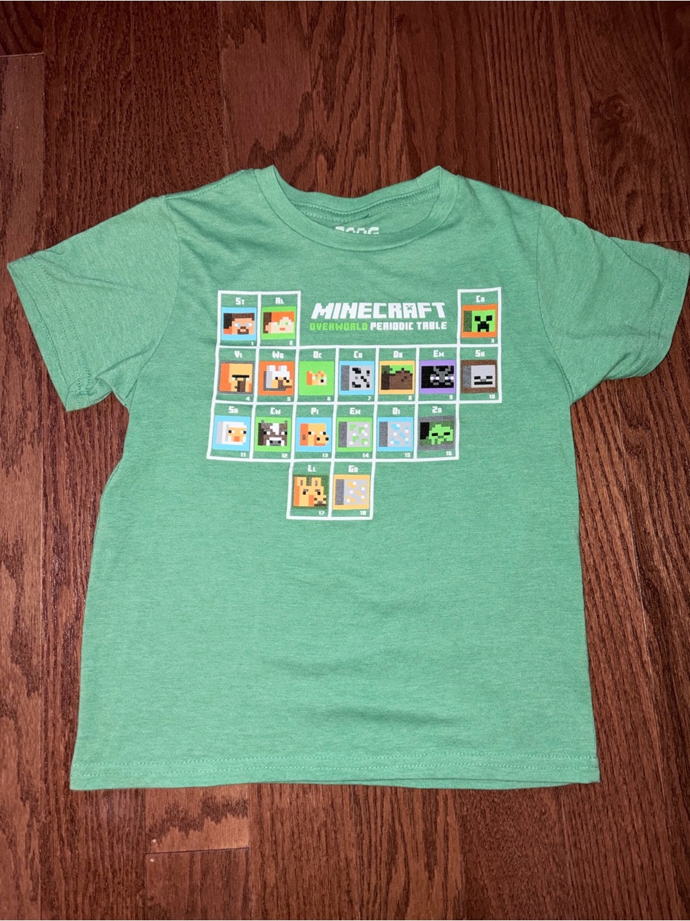 Minecraft Kids Green Graphic Tee